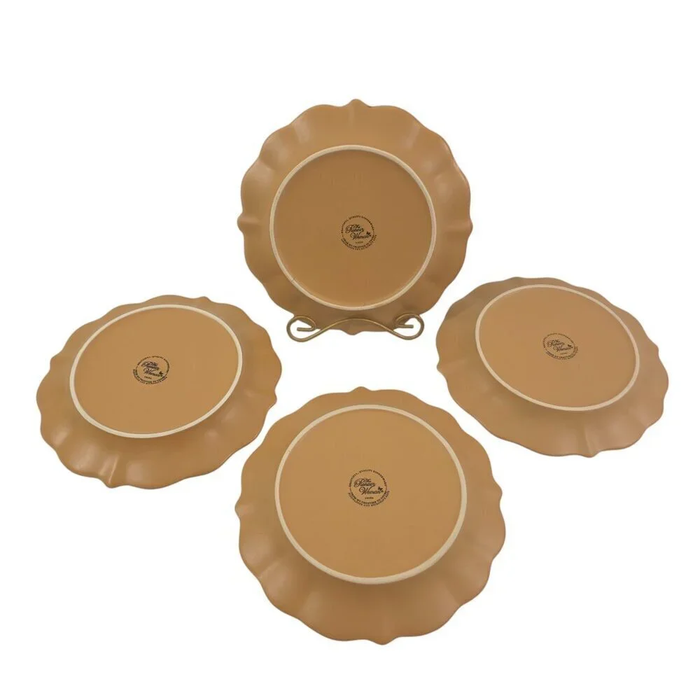 The Pioneer Woman Paige Crackle Glaze Amber Salad Luncheon Plates – Set of 4